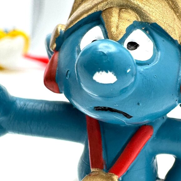 Smurf PVC Figures Set of 7 Schleich Peyo Haymaker Bowler Tennis Smurfette Vtg - Picture 6 of 16